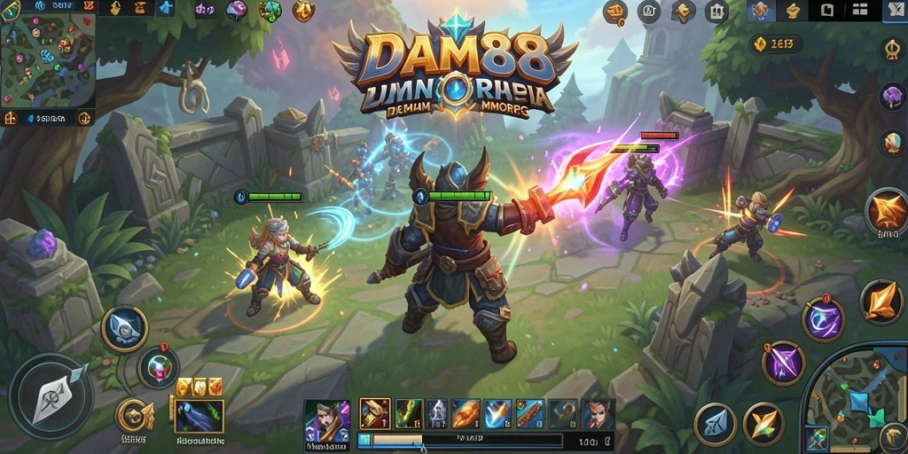 Tampilan menarik dari gameplay MMORPG DAM88 dengan aksi seru.
