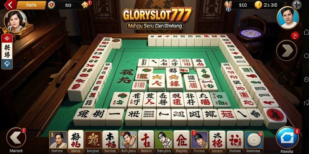 Gameplay seru dan interaktif dalam GLORYSLOT777 Mahjong.