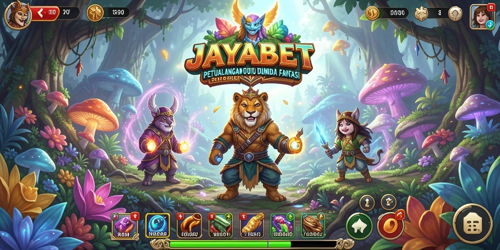 Tampilan gameplay seru dari JAYABET dengan aksi petualangan yang mendebarkan.