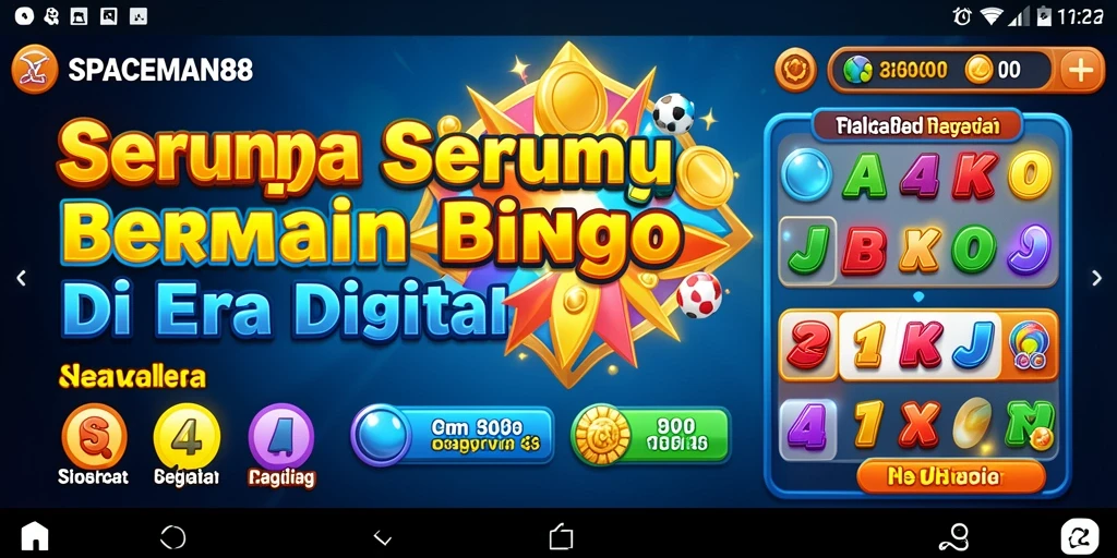 Screenshot gameplay SPACEMAN88 yang menampilkan keseruan Bingo.